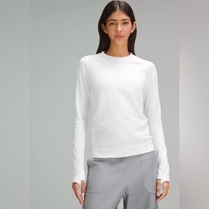 Lululemon Rest Less Ribbed Long Sleeve Pullover